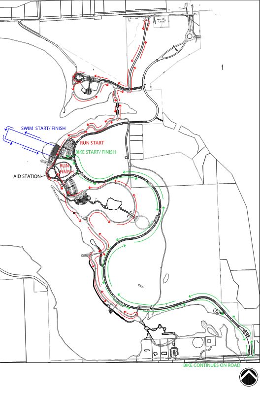 Lake Olathe Triathlon 2019 Course Overview Set The Pace