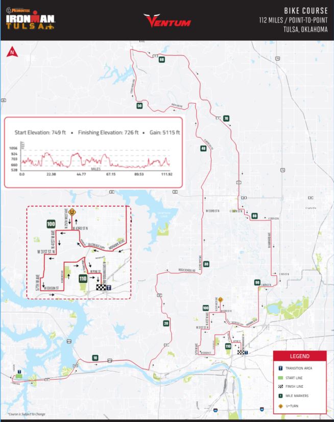 IRONMAN TULSA 2020 BIKE COURSE Set The Pace